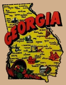 (image for) Georgia Vintage Vacation Stickers